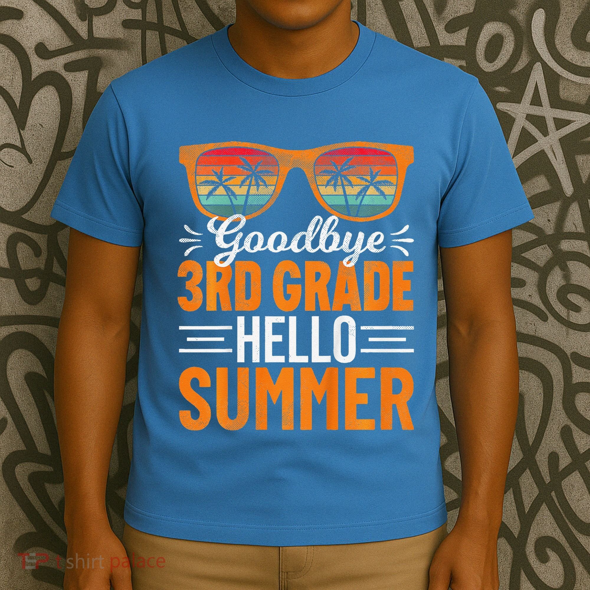 Goodbye 3rd Grade Hello Summer Third Grade T-Shirt
