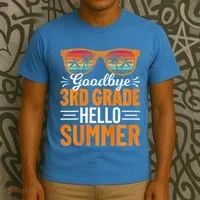 Goodbye 3rd Grade Hello Summer Third Grade T-Shirt thumb 3