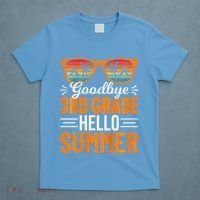 Goodbye 3rd Grade Hello Summer Third Grade T-Shirt thumb 4