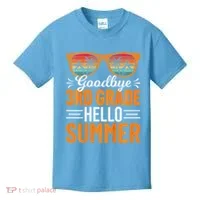 Goodbye 3rd Grade Hello Summer Third Grade Kids T-Shirt thumb 0