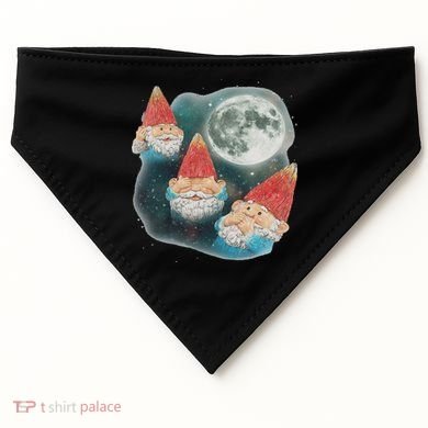 Gnome 3 Gnome Moon Magical Galaxy Gnome Costume USA-Made Doggie Bandana