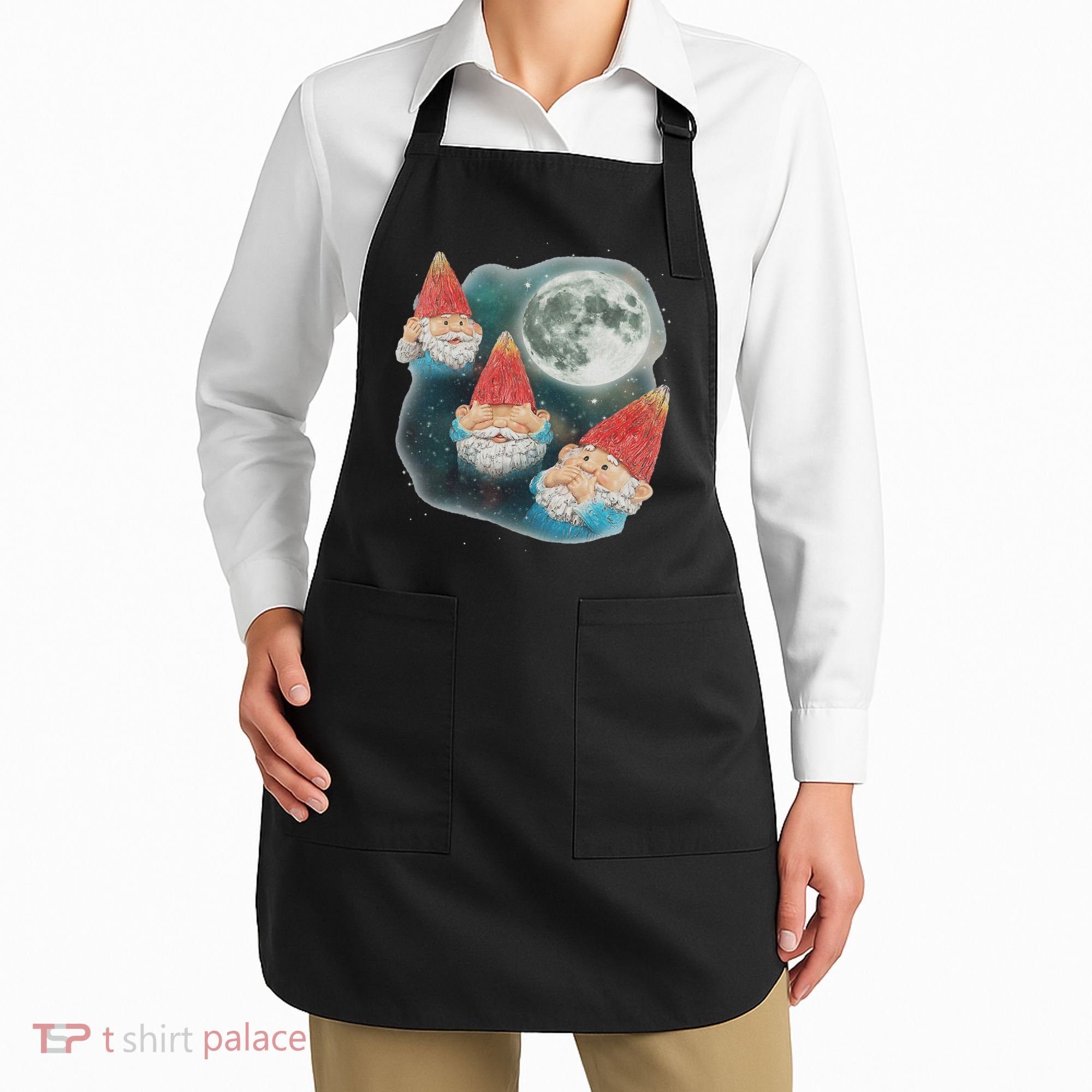 Gnome 3 Gnome Moon Magical Galaxy Gnome Costume Apron