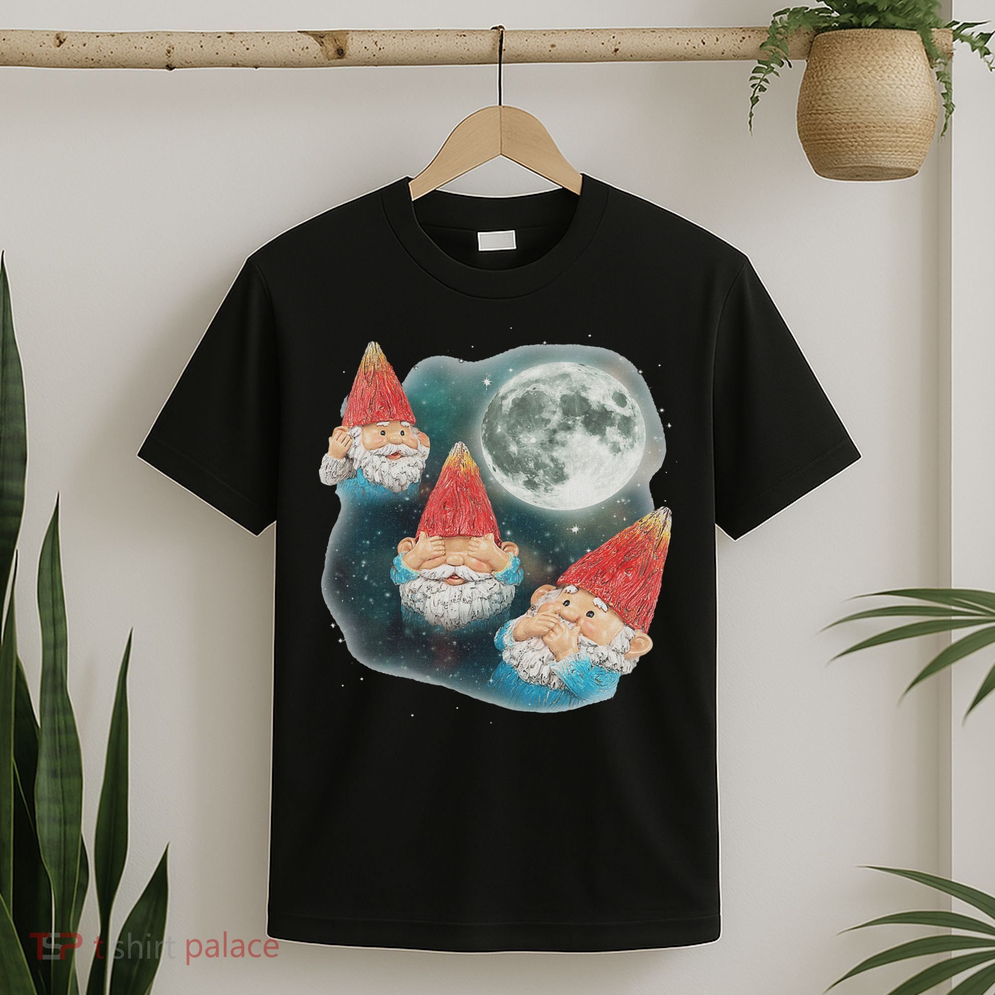 Gnome 3 Gnome Moon Magical Galaxy Gnome Costume T-Shirt