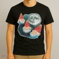 Gnome 3 Gnome Moon Magical Galaxy Gnome Costume T-Shirt thumb 3