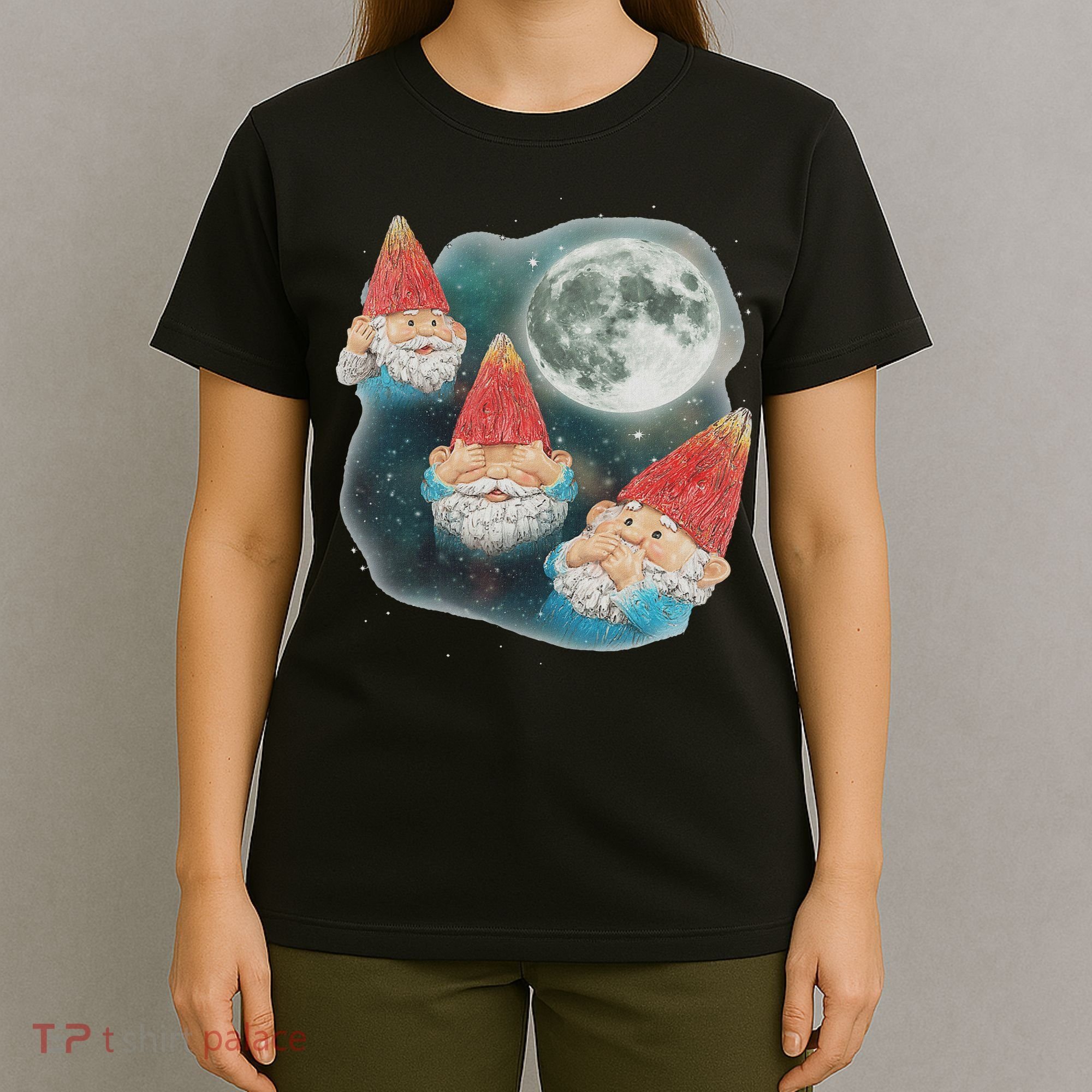 Gnome 3 Gnome Moon Magical Galaxy Gnome Costume T-Shirt