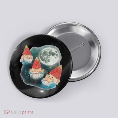 Gnome 3 Gnome Moon Magical Galaxy Gnome Costume Button