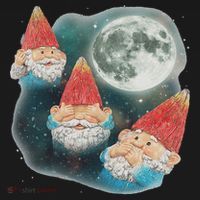 Gnome 3 Gnome Moon Magical Galaxy Gnome Costume Coaster thumb 2