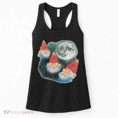 Gnome 3 Gnome Moon Magical Galaxy Gnome Costume Women's Tank Top
