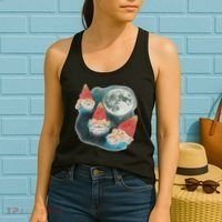 Gnome 3 Gnome Moon Magical Galaxy Gnome Costume Women's Tank Top thumb 2