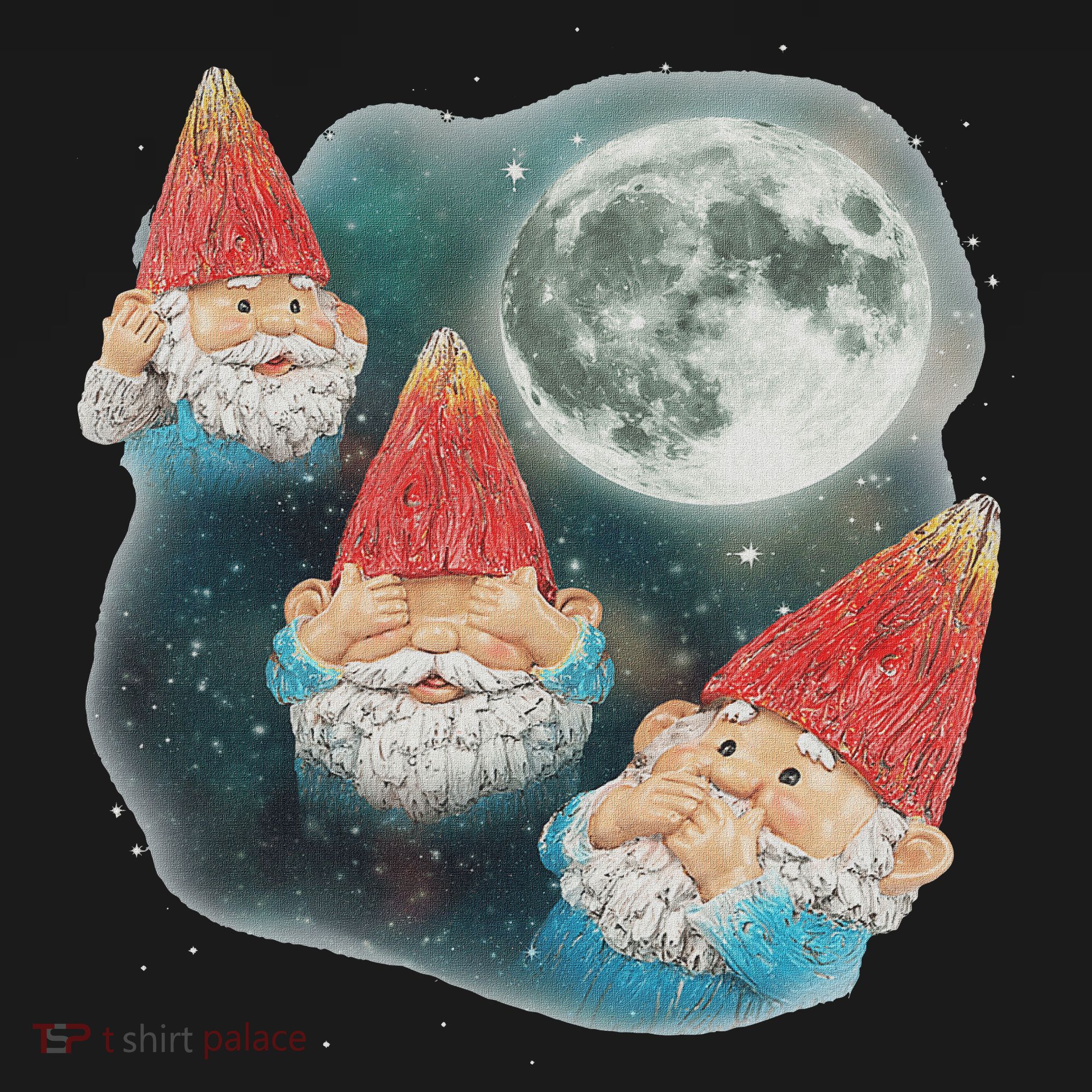 Gnome 3 Gnome Moon Magical Galaxy Gnome Costume Women's Tank Top