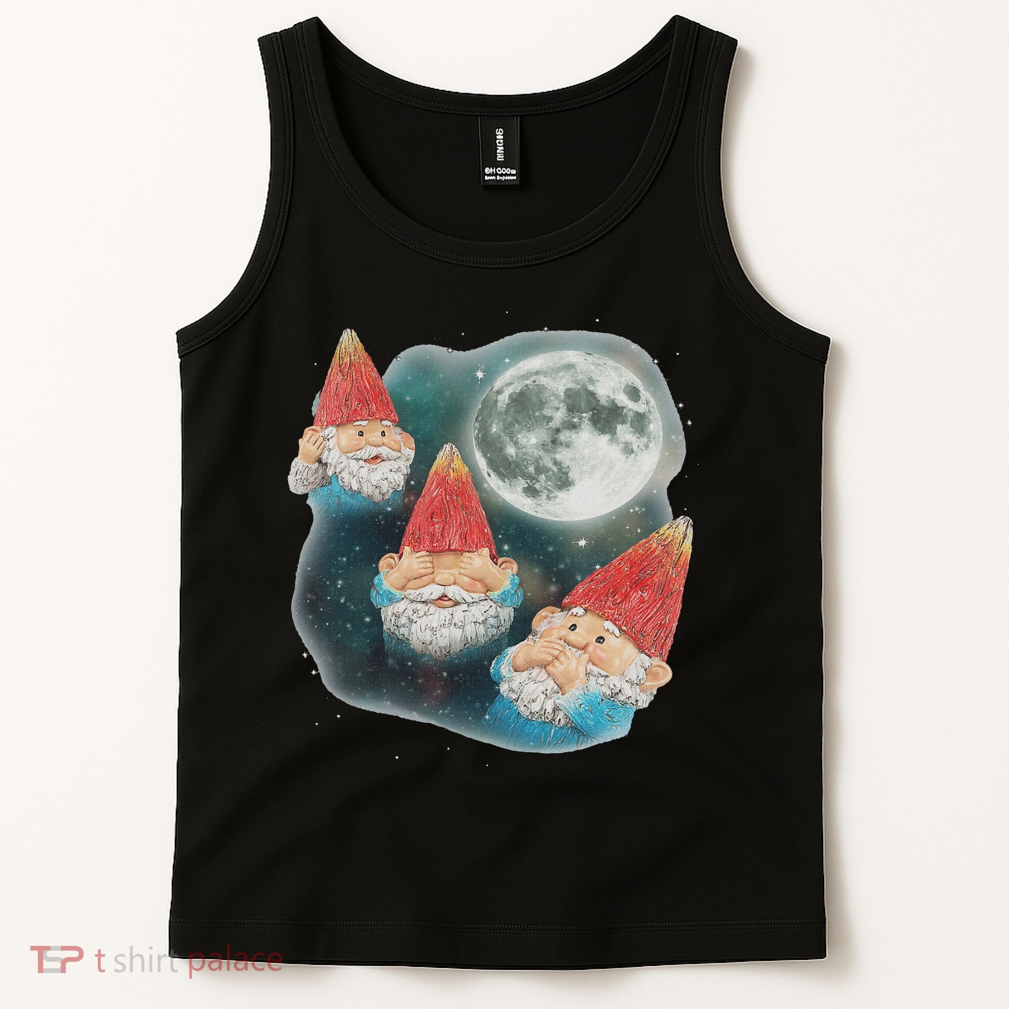 Gnome 3 Gnome Moon Magical Galaxy Gnome Costume Tank Top