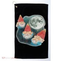 Gnome 3 Gnome Moon Magical Galaxy Gnome Costume Golf Towel thumb 0