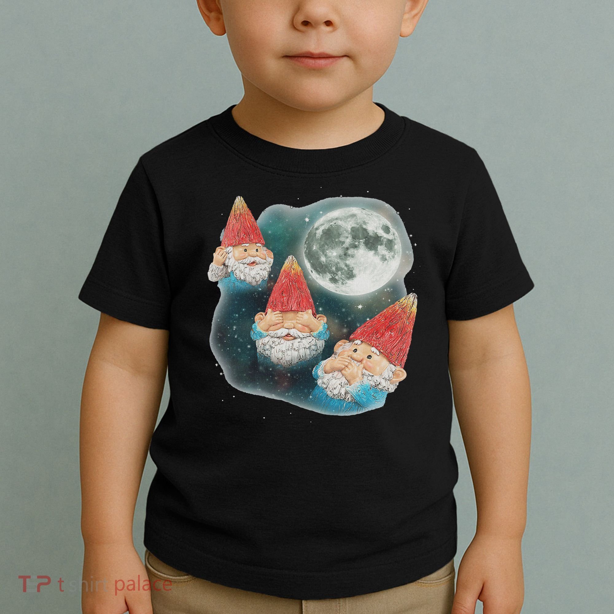 Gnome 3 Gnome Moon Magical Galaxy Gnome Costume Toddler T-Shirt