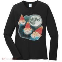 Gnome 3 Gnome Moon Magical Galaxy Gnome Costume Women's Long Sleeve Shirt thumb 0