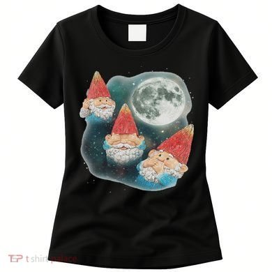 Gnome 3 Gnome Moon Magical Galaxy Gnome Costume Women's T-Shirt