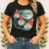 Gnome 3 Gnome Moon Magical Galaxy Gnome Costume Women's T-Shirt thumb 2