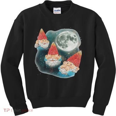 Gnome 3 Gnome Moon Magical Galaxy Gnome Costume Kids Sweatshirt