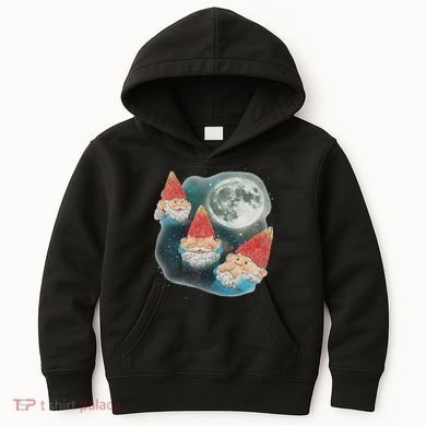 Gnome 3 Gnome Moon Magical Galaxy Gnome Costume Kids Hoodie