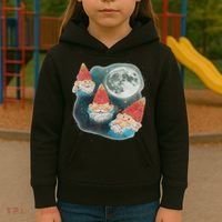 Gnome 3 Gnome Moon Magical Galaxy Gnome Costume Kids Hoodie thumb 3