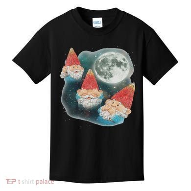 Gnome 3 Gnome Moon Magical Galaxy Gnome Costume Kids T-Shirt
