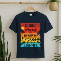 Goodbye 3rd Grade Hello Summer Last Day Of School Graduation T-Shirt thumb 2