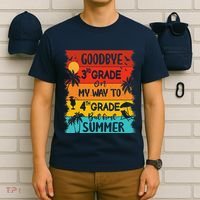 Goodbye 3rd Grade Hello Summer Last Day Of School Graduation T-Shirt thumb 6