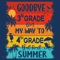 Goodbye 3rd Grade Hello Summer Last Day Of School Graduation Polo thumb 2