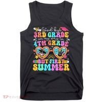 Goodbye 3rd Grade Graduation To 4th Grade But First Summer Tank Top thumb 0