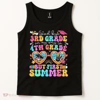 Goodbye 3rd Grade Graduation To 4th Grade But First Summer Tank Top thumb 2