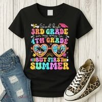 Goodbye 3rd Grade Graduation To 4th Grade But First Summer Women's T-Shirt thumb 3