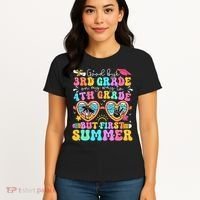 Goodbye 3rd Grade Graduation To 4th Grade But First Summer Women's T-Shirt thumb 4