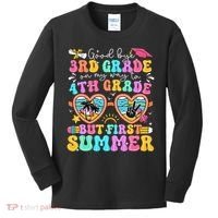 Goodbye 3rd Grade Graduation To 4th Grade But First Summer Kids Long Sleeve Shirt thumb 0
