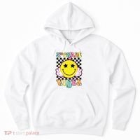 Girl 3rd Grade Vibes Smile Face Back To School Third Grade Hoodie thumb 0