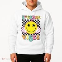 Girl 3rd Grade Vibes Smile Face Back To School Third Grade Hoodie thumb 2
