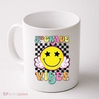 Girl 3rd Grade Vibes Smile Face Back To School Third Grade Coffee Mug thumb 0