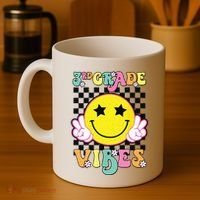 Girl 3rd Grade Vibes Smile Face Back To School Third Grade Coffee Mug thumb 4