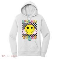 Girl 3rd Grade Vibes Smile Face Back To School Third Grade Women's Hoodie thumb 0