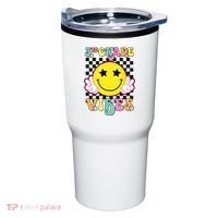 Girl 3rd Grade Vibes Smile Face Back To School Third Grade Tumbler thumb 0