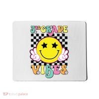 Girl 3rd Grade Vibes Smile Face Back To School Third Grade Mousepad thumb 0