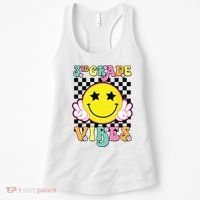 Girl 3rd Grade Vibes Smile Face Back To School Third Grade Women's Tank Top thumb 0