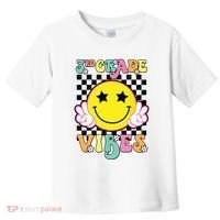 Girl 3rd Grade Vibes Smile Face Back To School Third Grade Toddler T-Shirt thumb 0