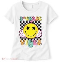 Girl 3rd Grade Vibes Smile Face Back To School Third Grade Women's T-Shirt thumb 0