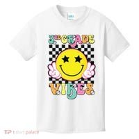 Girl 3rd Grade Vibes Smile Face Back To School Third Grade Kids T-Shirt thumb 0