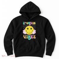 Girl 3rd Grade Vibes Smile Face Back To School Third Grade Gift Hoodie thumb 0