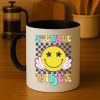 Girl 3rd Grade Vibes Smile Face Back To School Third Grade Gift Coffee Mug thumb 4