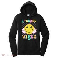 Girl 3rd Grade Vibes Smile Face Back To School Third Grade Gift Women's Hoodie thumb 0