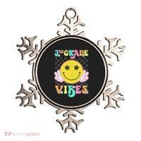 Girl 3rd Grade Vibes Smile Face Back To School Third Grade Gift Ornament thumb 0