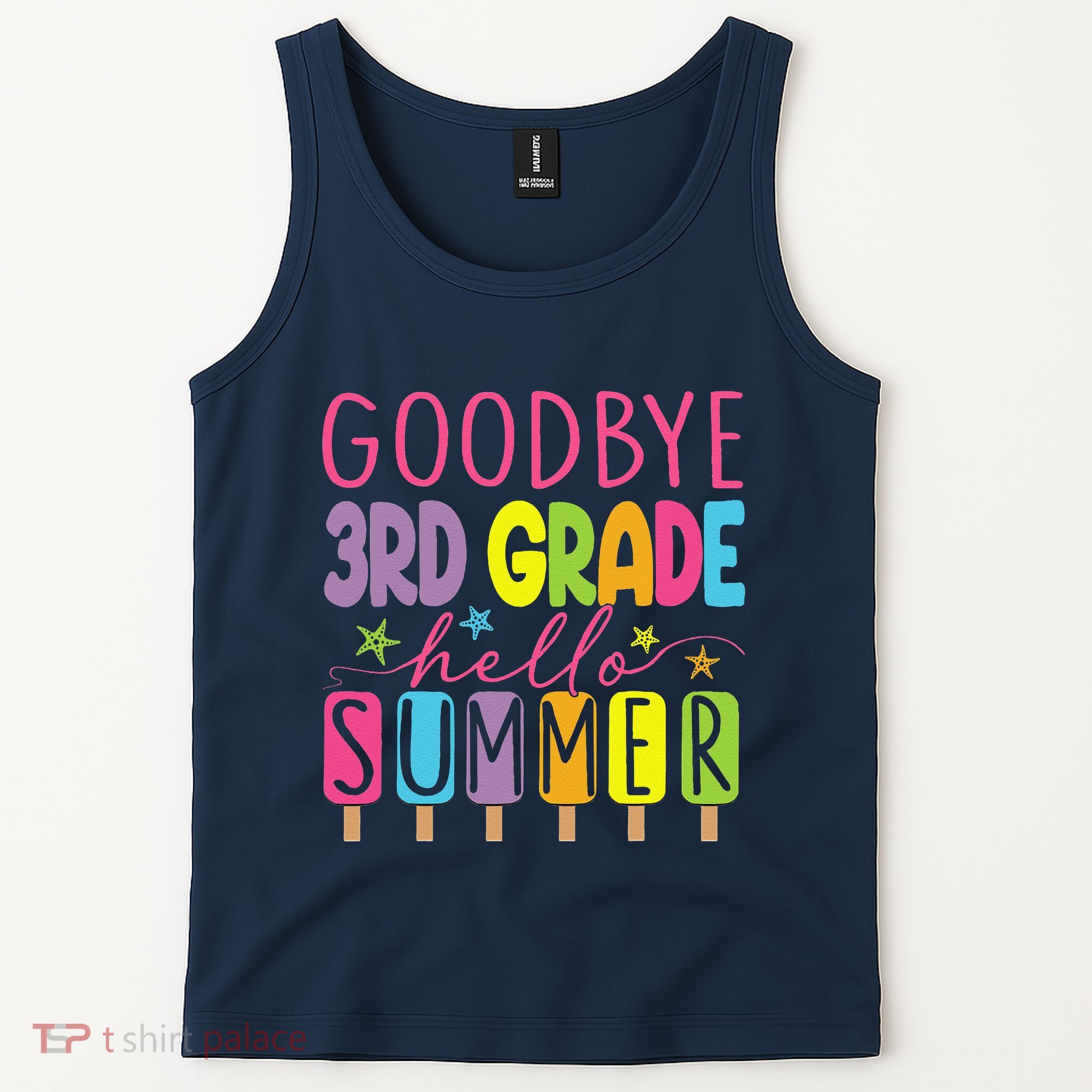Goodbye 3rd Grade Hello Summer Last Day Of School Graduation Tank Top