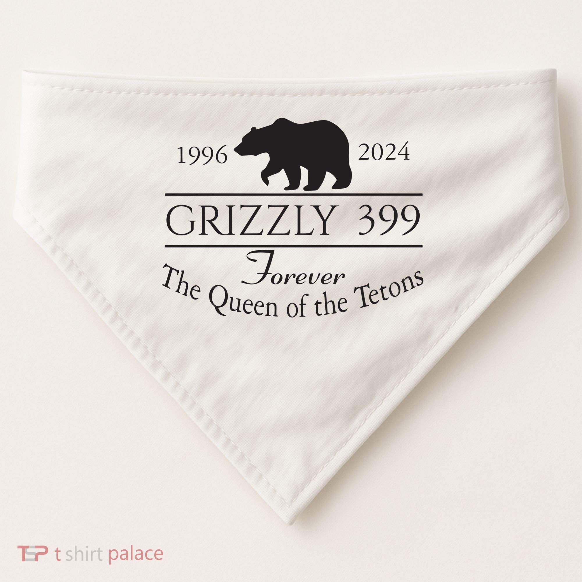 Grizzly 399 In Memory Of Bear USA-Made Doggie Bandana