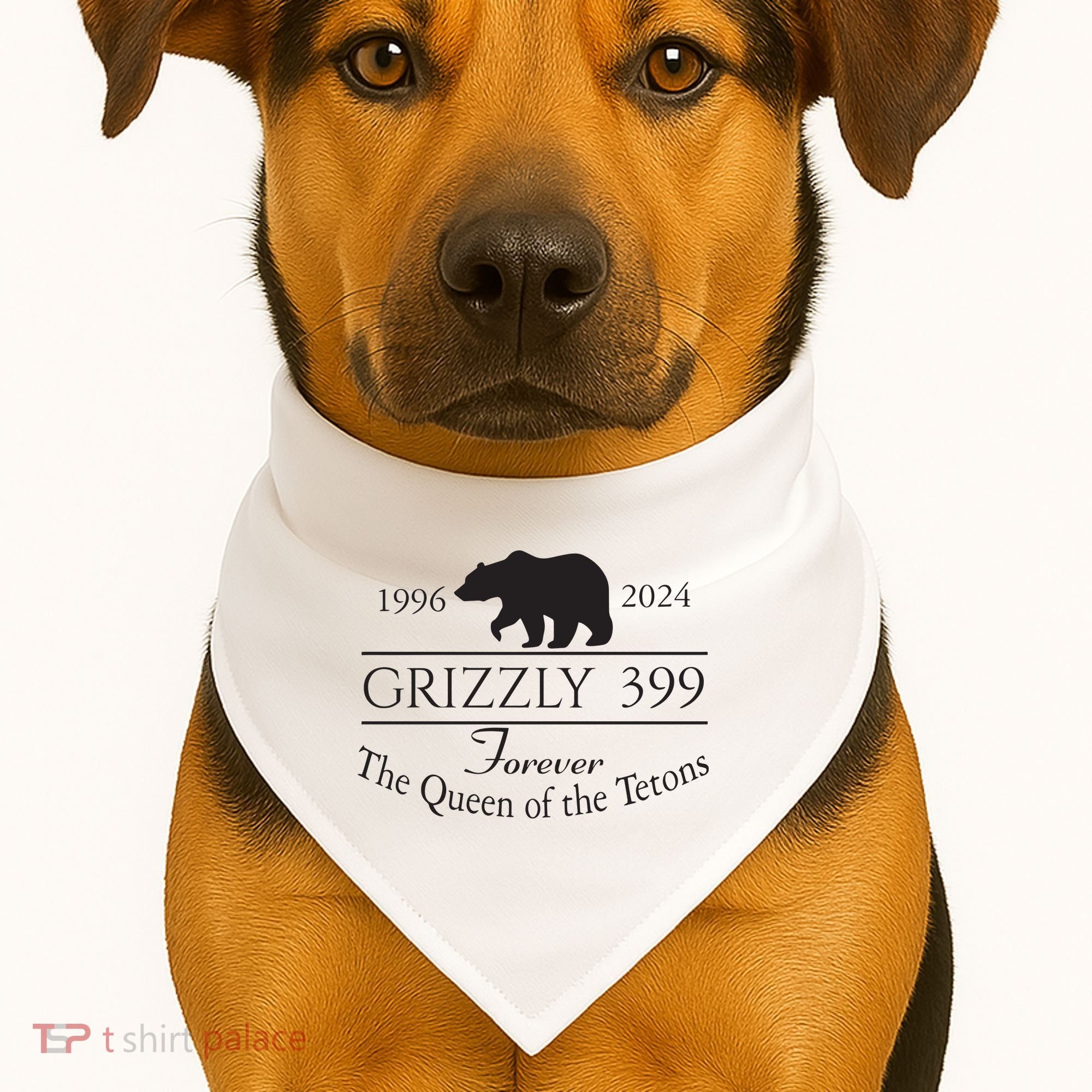 Grizzly 399 In Memory Of Bear USA-Made Doggie Bandana